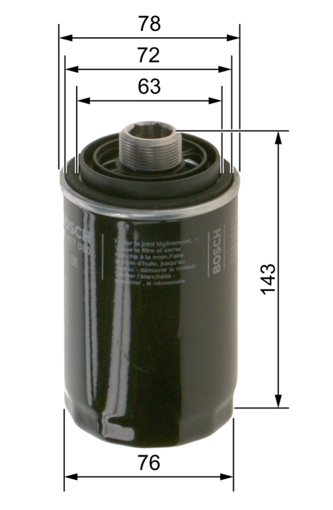 Olejový filter BOSCH F 026 407 080