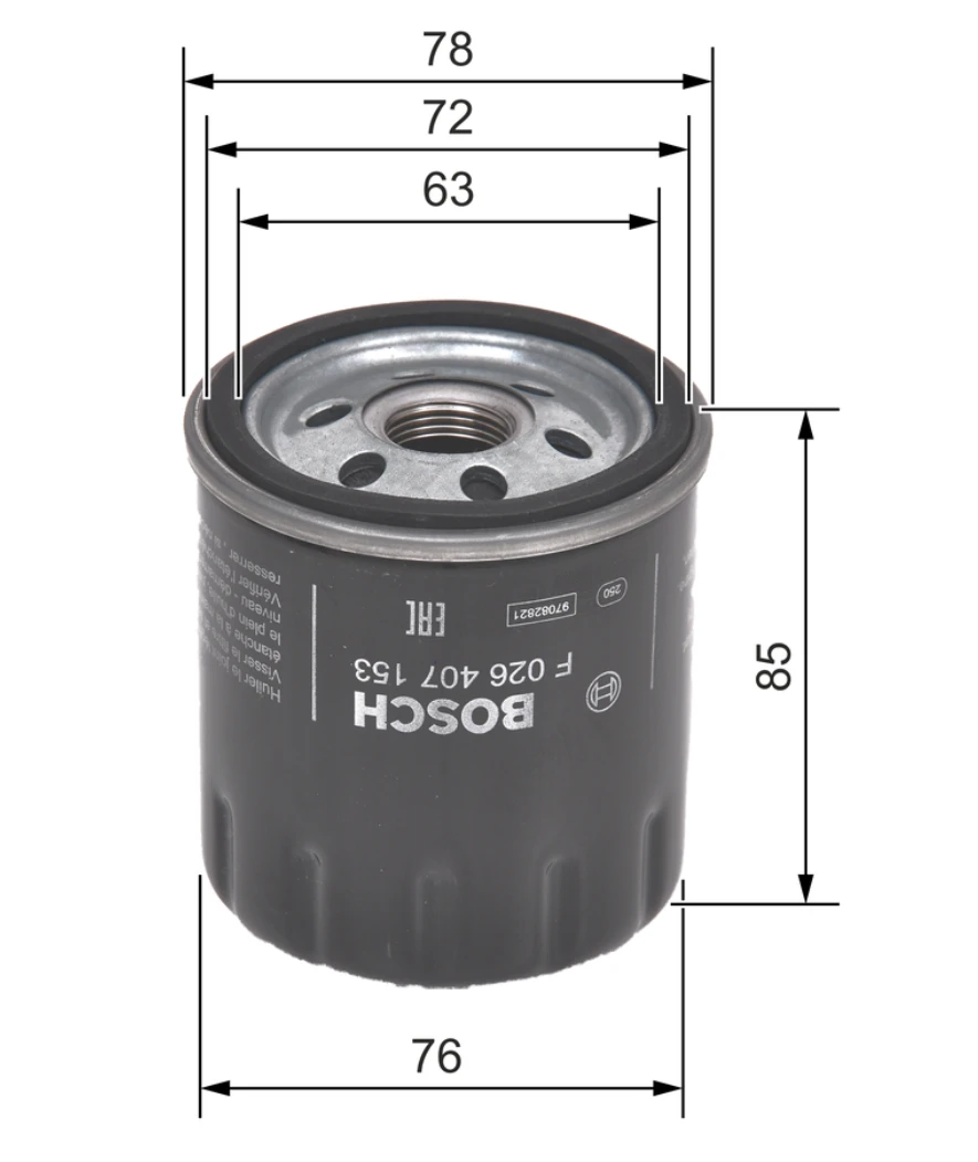 Olejový filter BOSCH F 026 407 153