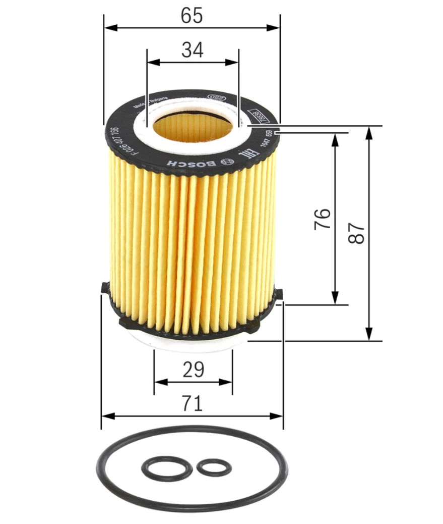 Olejový filter BOSCH F 026 407 166