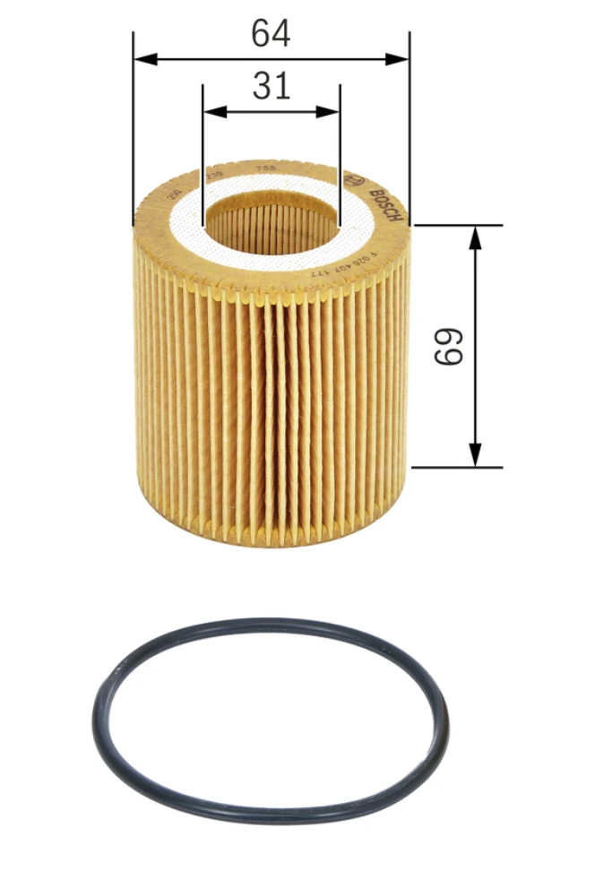 Olejový filter BOSCH F 026 407 177