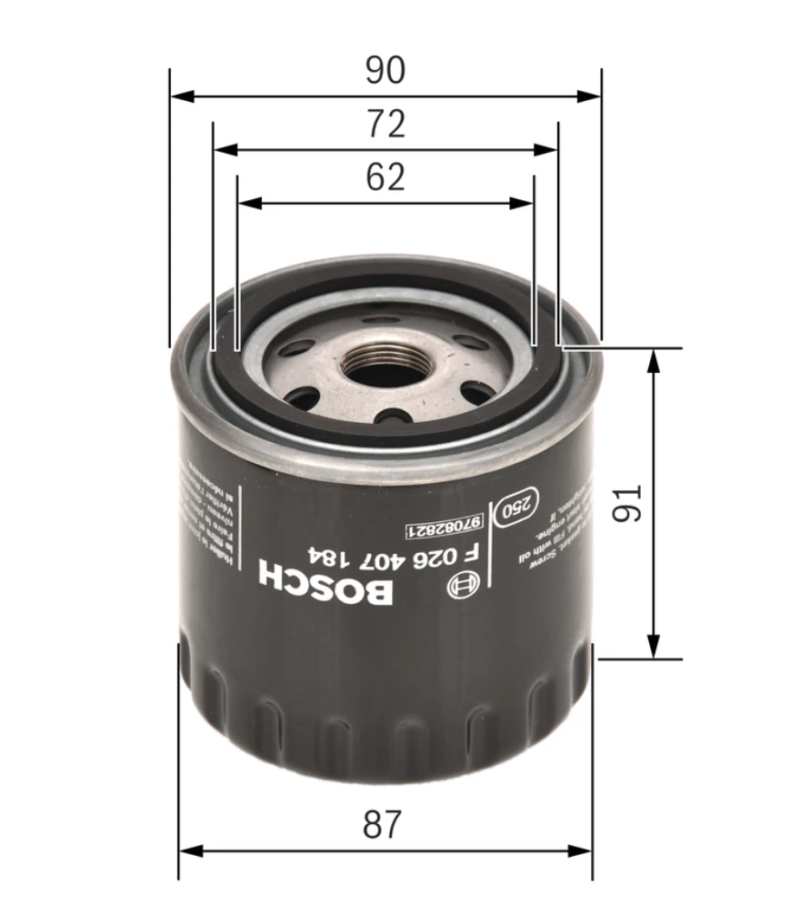 Olejový filter BOSCH F 026 407 184