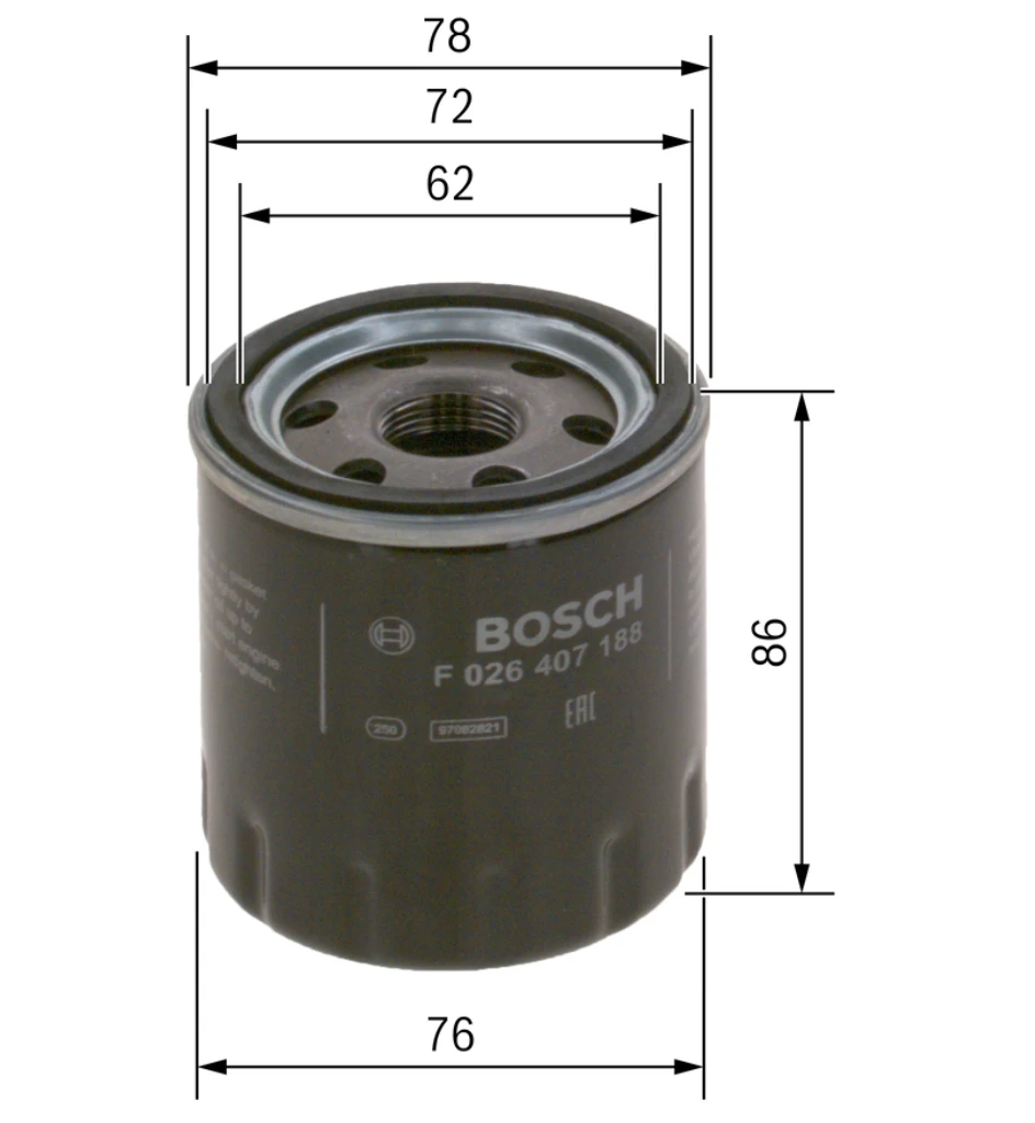 Olejový filter BOSCH F 026 407 188