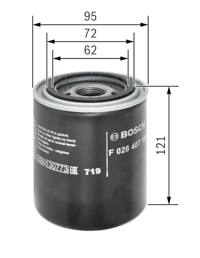 Olejový filter BOSCH F 026 407 198