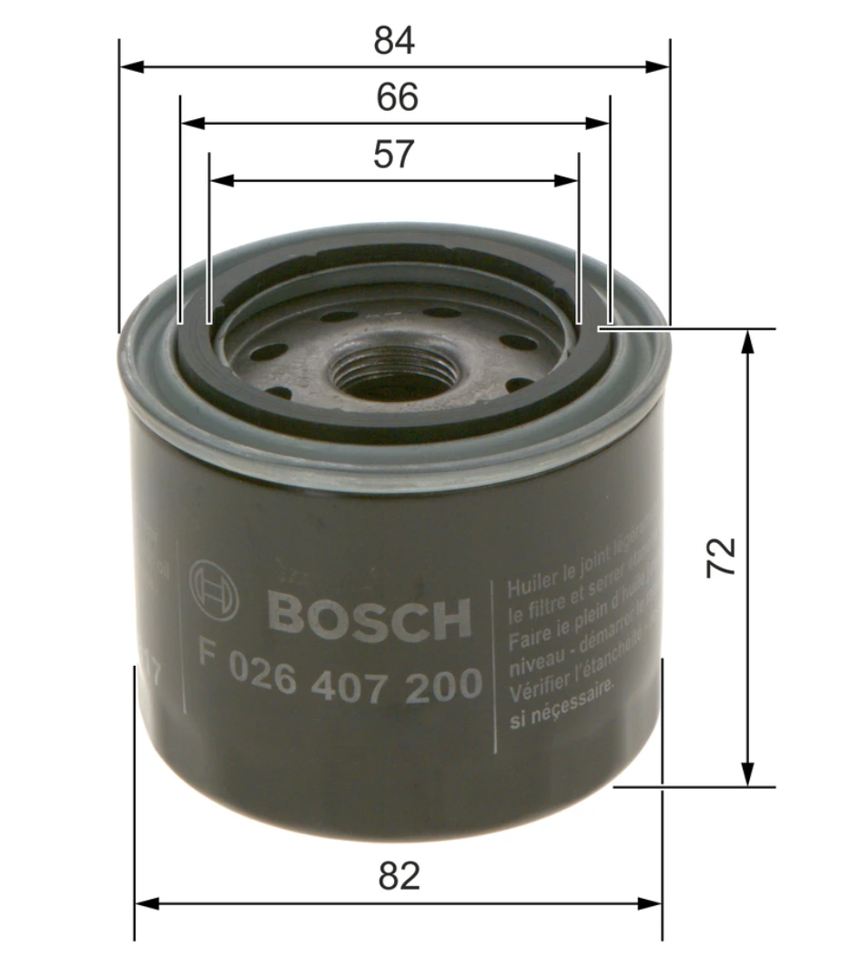 Olejový filter BOSCH F 026 407 200