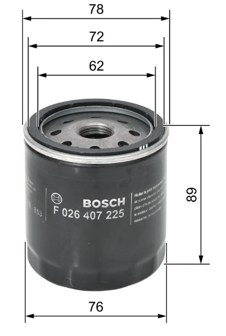 Olejový filter BOSCH F 026 407 225