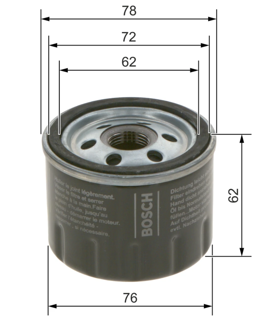 Olejový filter BOSCH F 026 407 279