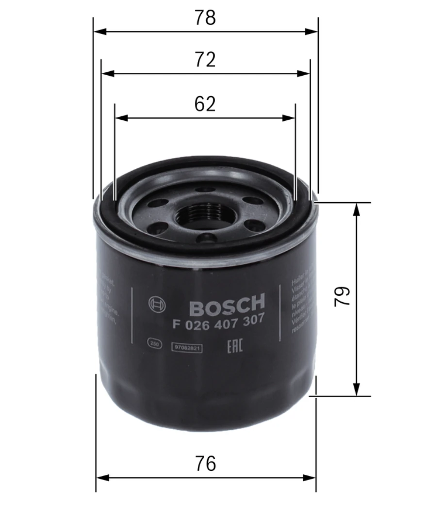 Olejový filter BOSCH F 026 407 307