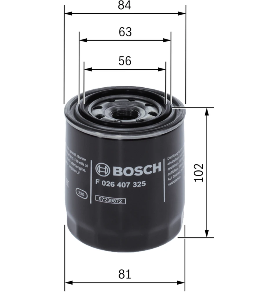 Olejový filter BOSCH F 026 407 325