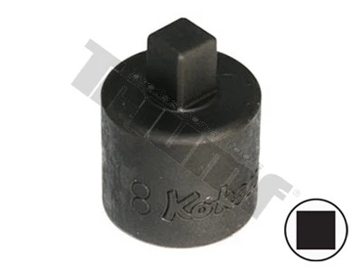 1/2" nadstavec, 4 hran 8 mm