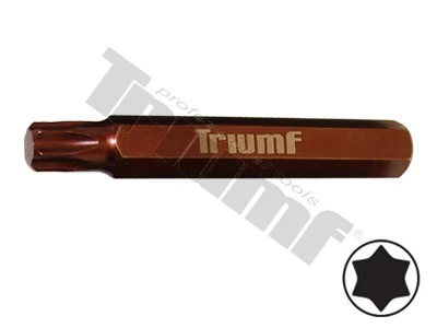 Bit Torx nevŕtaný, 10 mm driek, dĺžka 75 mm T50