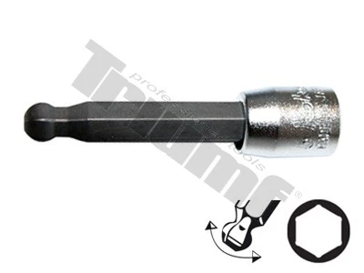 Nadstavec inbus s guličkou v 1/4" hlavici, dĺžka 50mm 4 mm