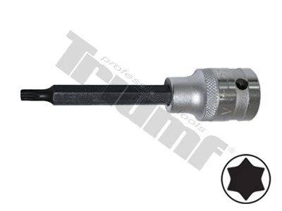 Nástavec Torx v 1/2" hlavici, nevŕtaný, L - 100 mm T25