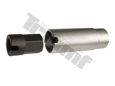 Zostava adaptéra a hlavice 17mm na demontáž extra zapečených snímačov DPF, lambda snímačov