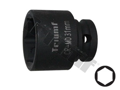 Hlavica kovaná 6 - hranná 1/2" vstup, krátka 31 mm