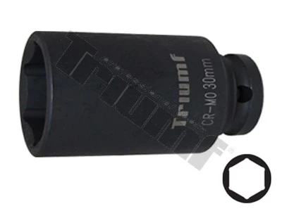 Hlavica kovaná 6 - hranná 1/2" vstup, predĺžená 30 mm