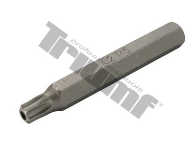 Bit Torx vŕtaný, 10 mm driek, dĺžka 75 mm T45