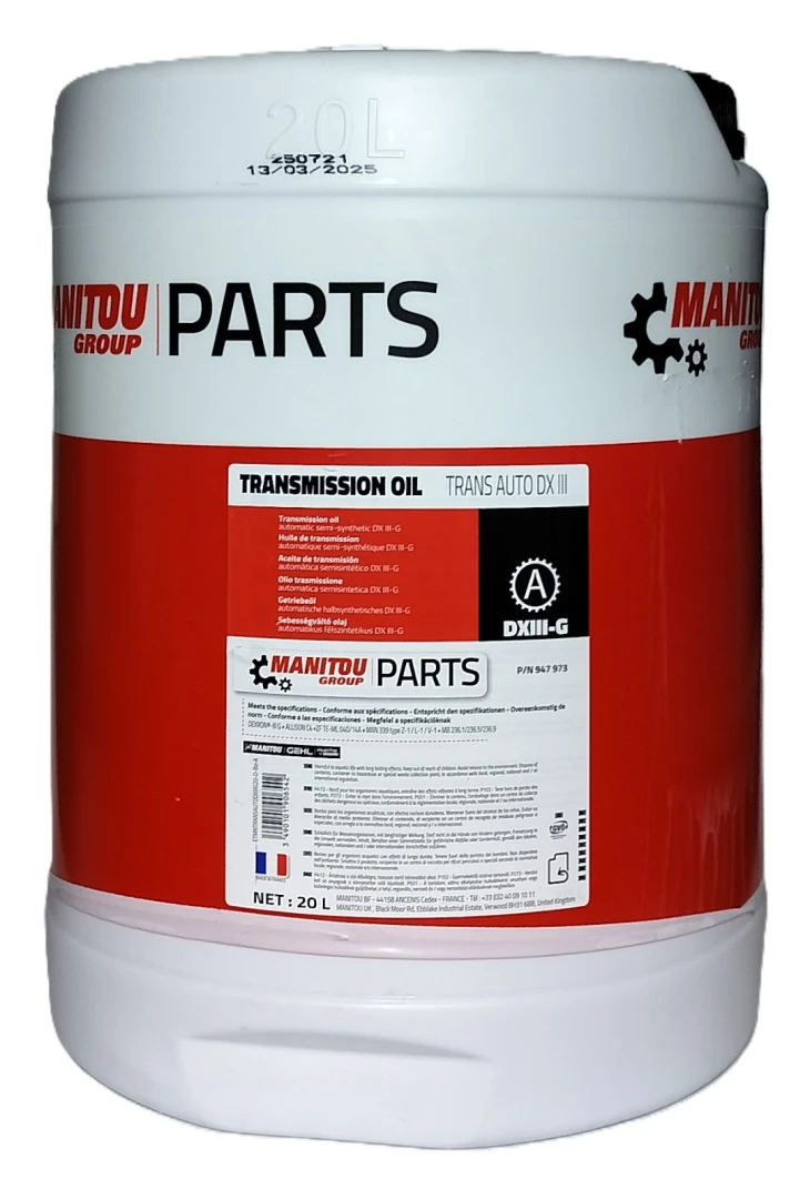 MANITOU GEAR OIL ATF DEXRON III-G - 20l