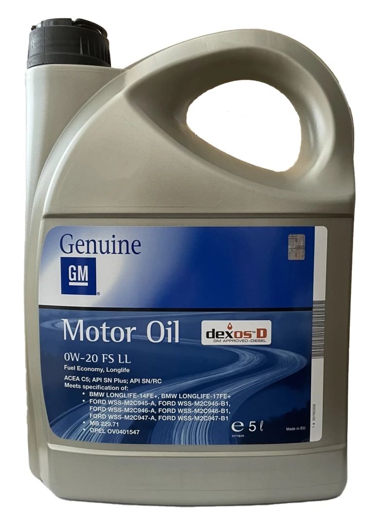 OPEL GM DEXOS D 0W-20 - 5l