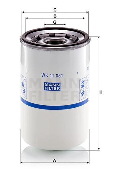 Palivový filter MANN FILTER WK 11 051