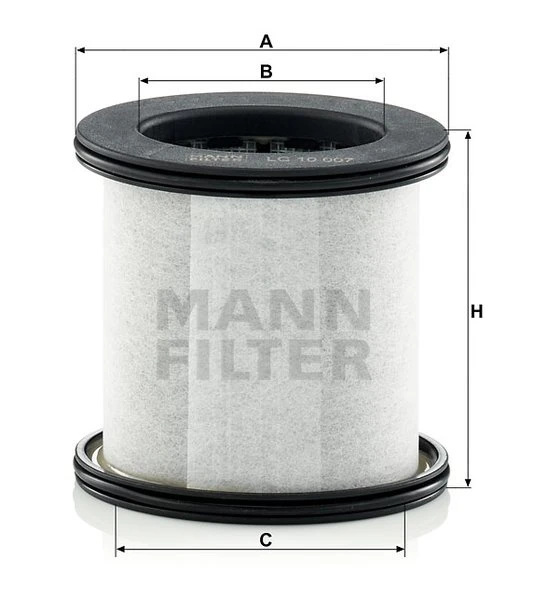 Filter odvzdušňovania MANN FILTER LC 10 007 x