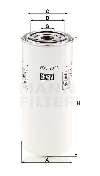 Palivový filter MANN FILTER WDK 9002