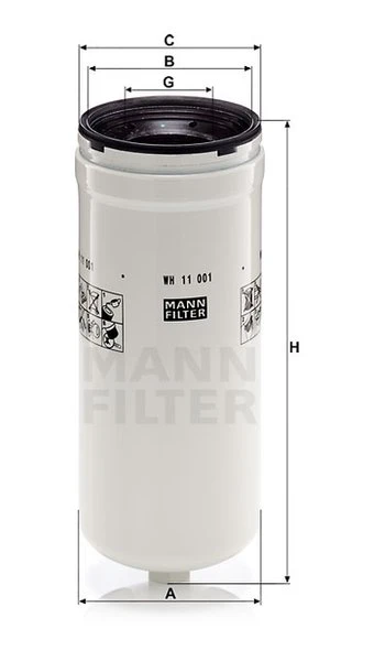 Filter hydrauliky MANN FILTER WH 11 001 x