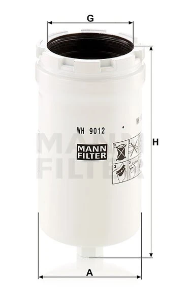 Filter hydrauliky MANN FILTER WH 9012