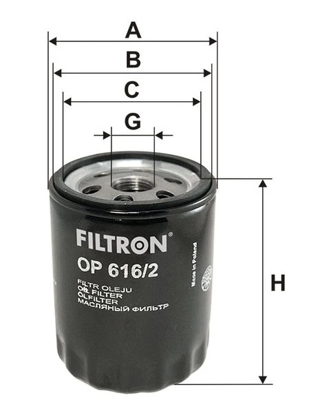 Olejový filter FILTRON OP 616/2