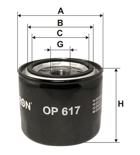Olejový filter FILTRON OP 617