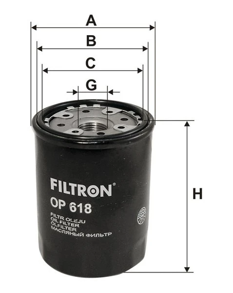 Olejový filter FILTRON OP 618