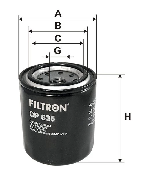 Olejový filter FILTRON OP 635