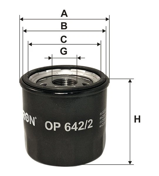 Olejový filter FILTRON OP 642/2