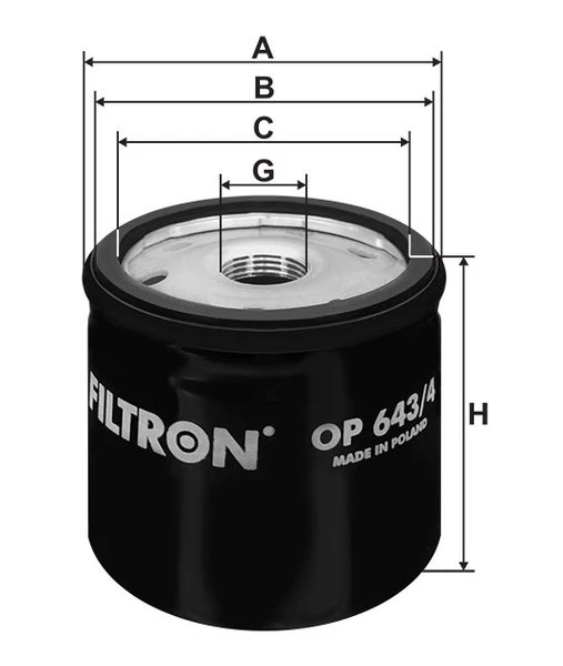 Olejový filter FILTRON OP 643/4