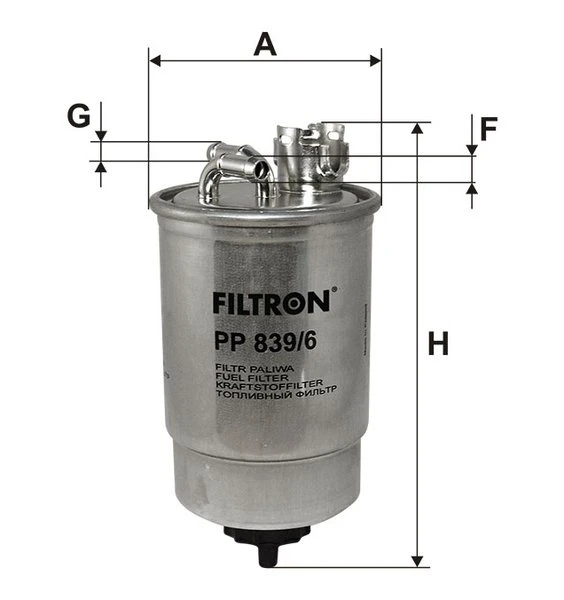 Palivový filter FILTRON PP 839/6