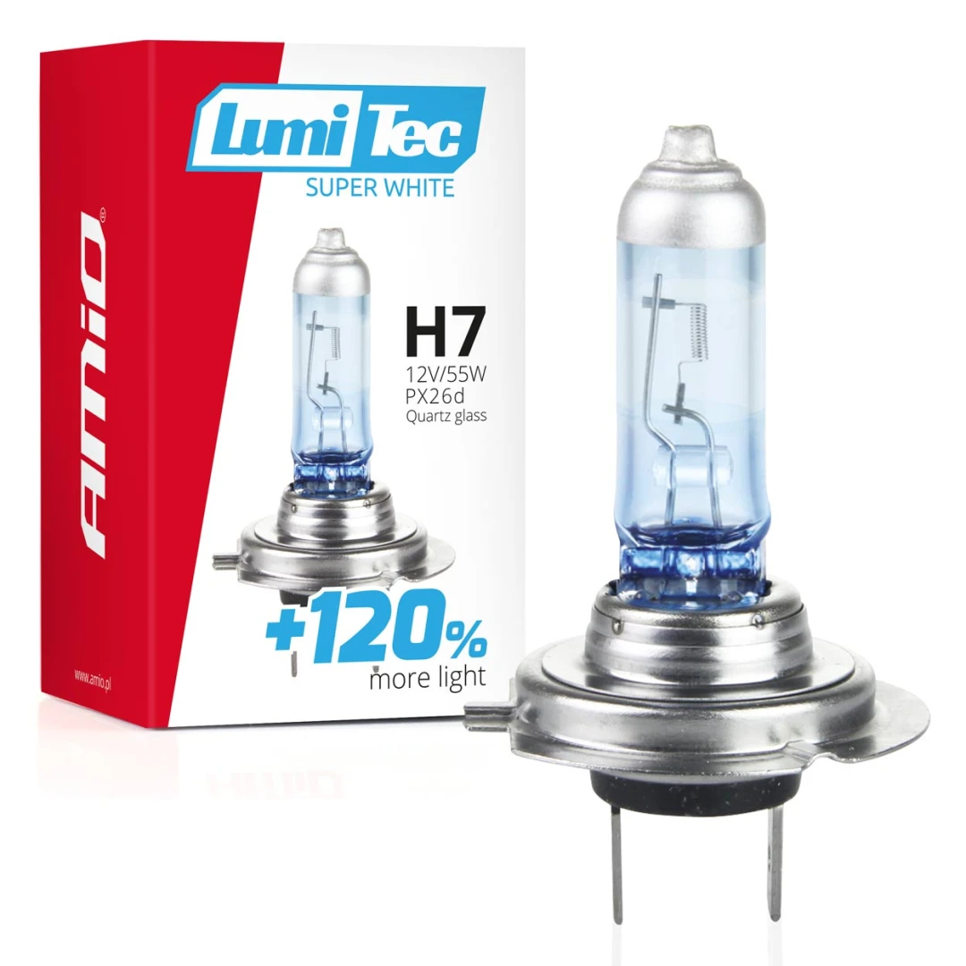 AMIO 12V/55W H7 LumiTec +120% SuperWhite