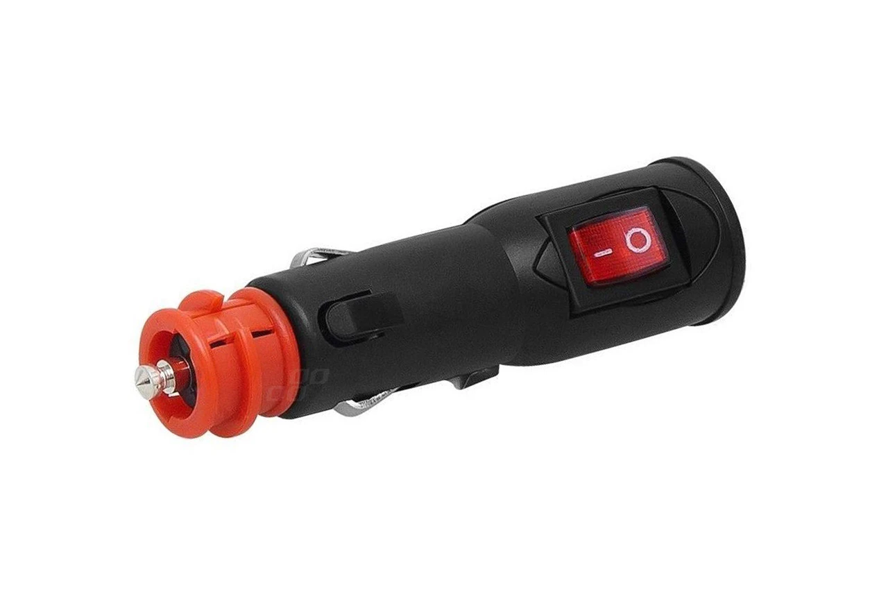AMIO zástrčka autozapaľovača s vypínačom EURO/DIN 12/24V