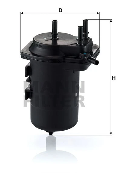 Palivový filter MANN FILTER WK 939/6