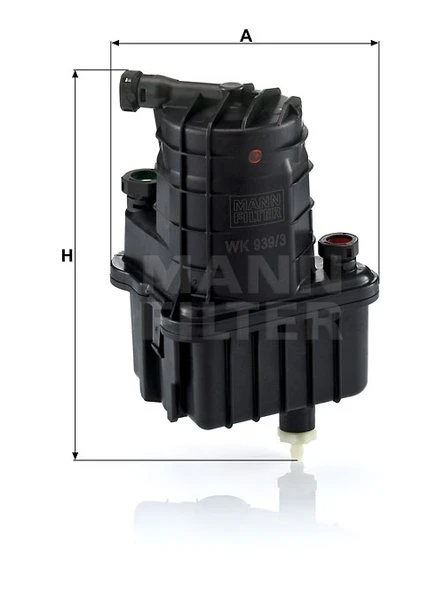 Palivový filter MANN FILTER WK 939/3