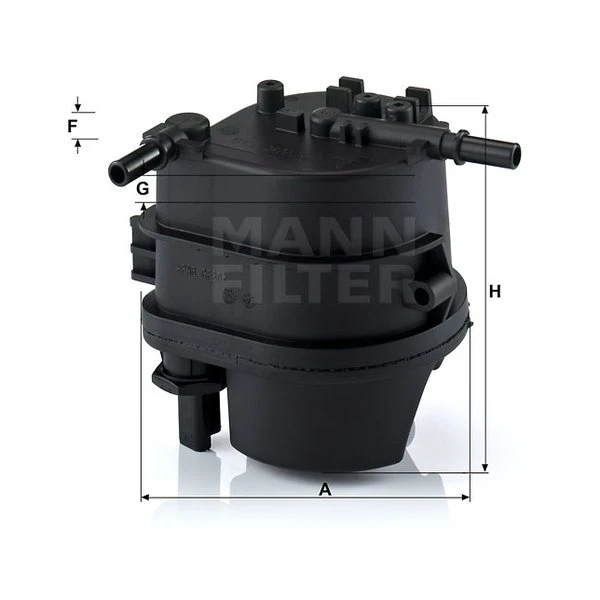 Palivový filter MANN FILTER WK 939