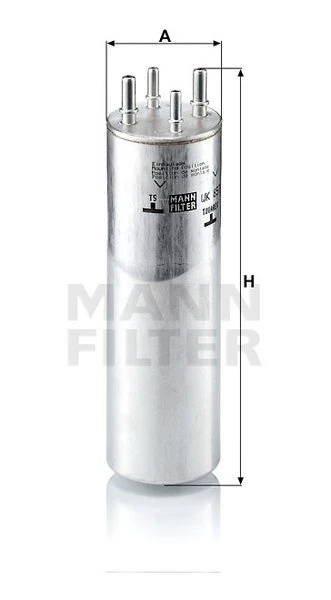 Palivový filter MANN FILTER WK 857/1