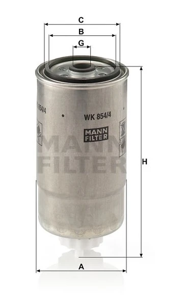 Palivový filter MANN FILTER WK 854/4