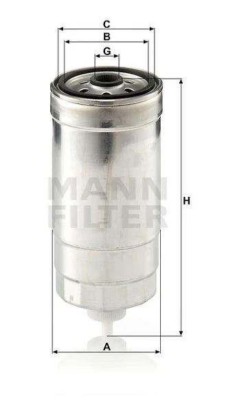 Palivový filter MANN FILTER WK 853/8