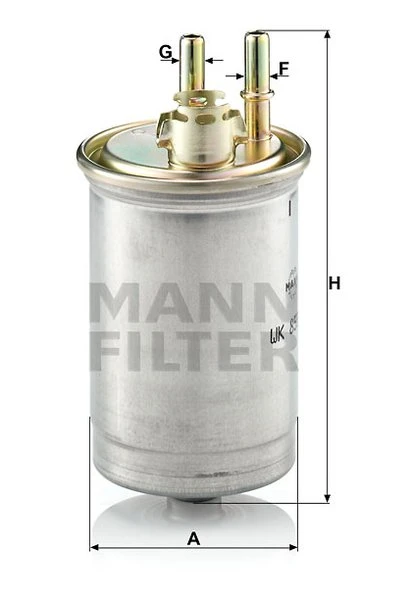 Palivový filter MANN FILTER WK 853/7