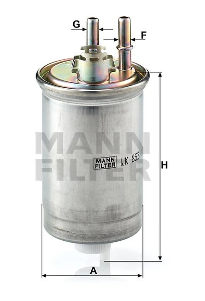 Palivový filter MANN FILTER WK 853/18