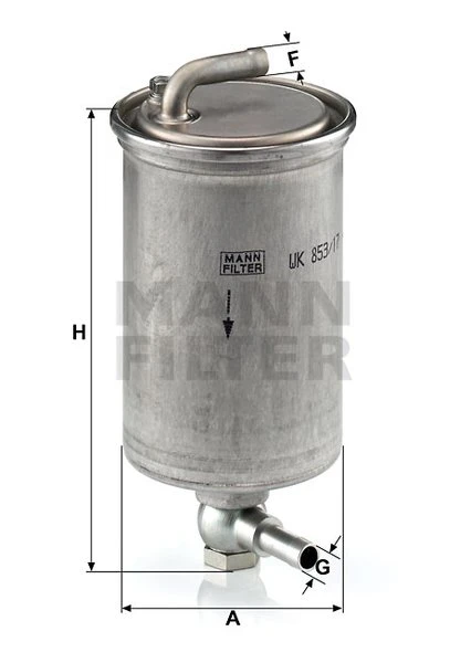 Palivový filter MANN FILTER WK 853/17
