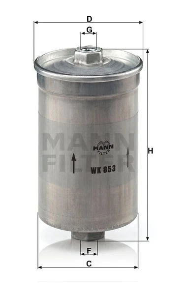 Palivový filter MANN FILTER WK 853
