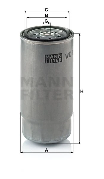 Palivový filter MANN FILTER WK 845/8