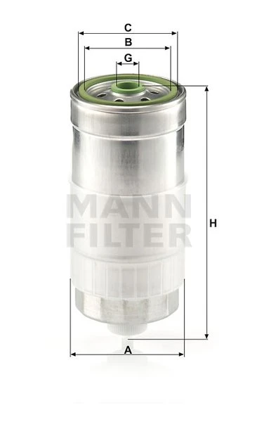 Palivový filter MANN FILTER WK 845/1