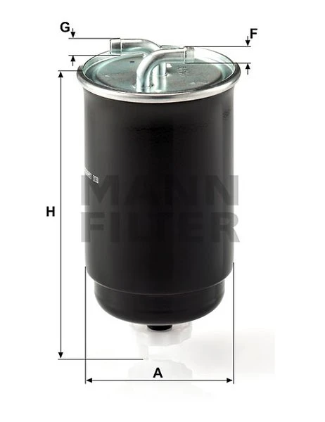 Palivový filter MANN FILTER WK 842/3