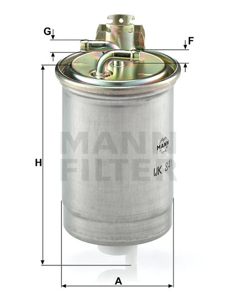 Palivový filter MANN FILTER WK 841